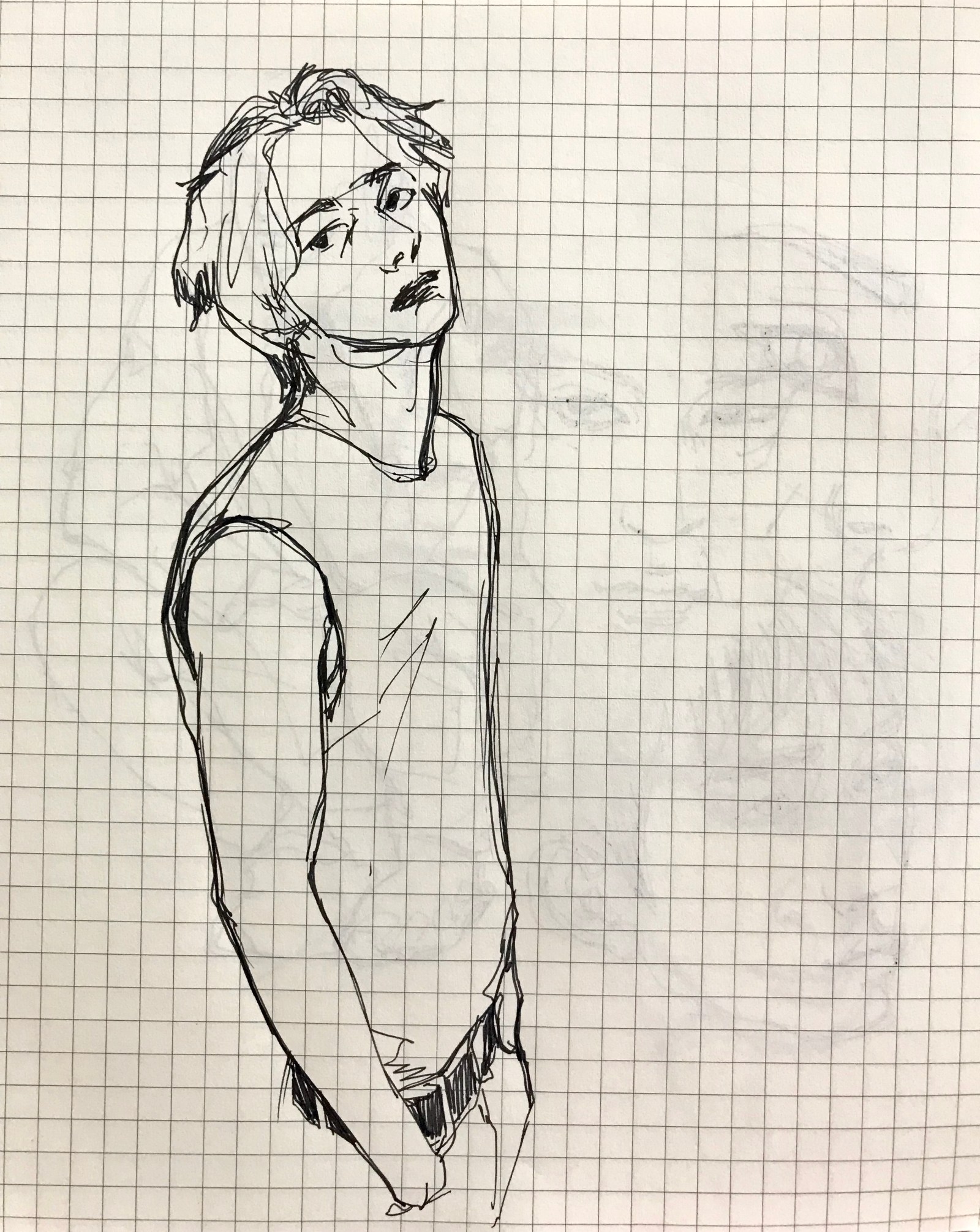 black, pen, bodies