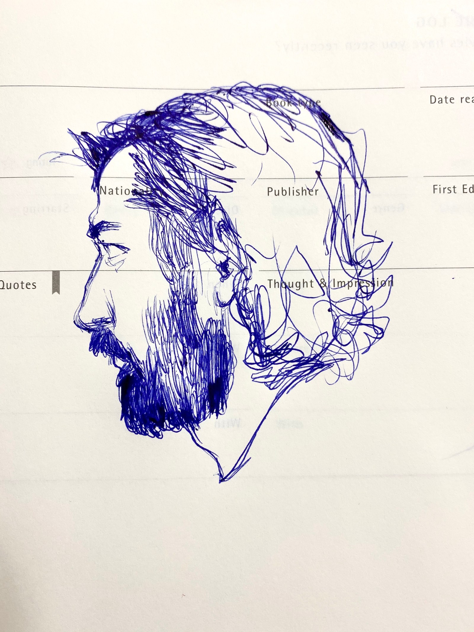 blue, pen, faces