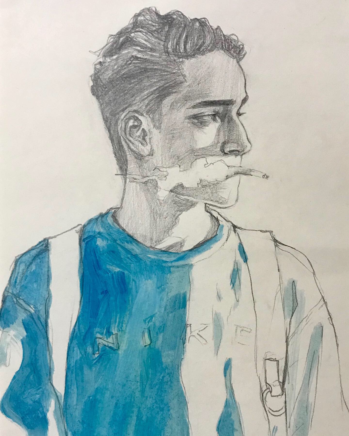 Blue smoke