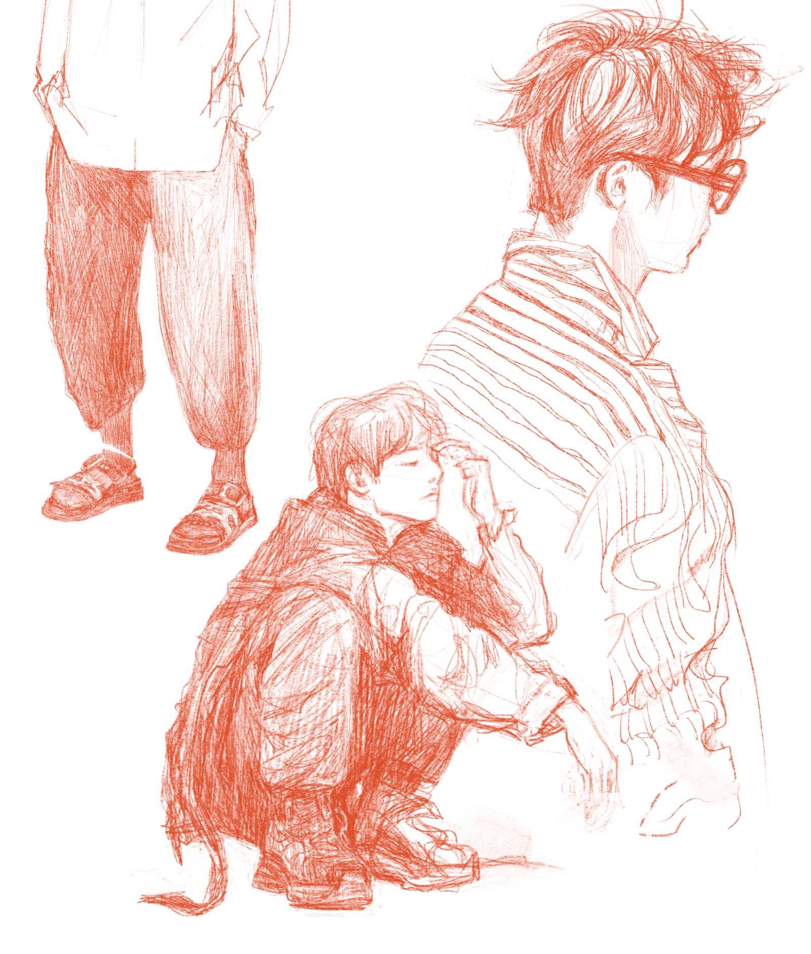Digital drawing, Red