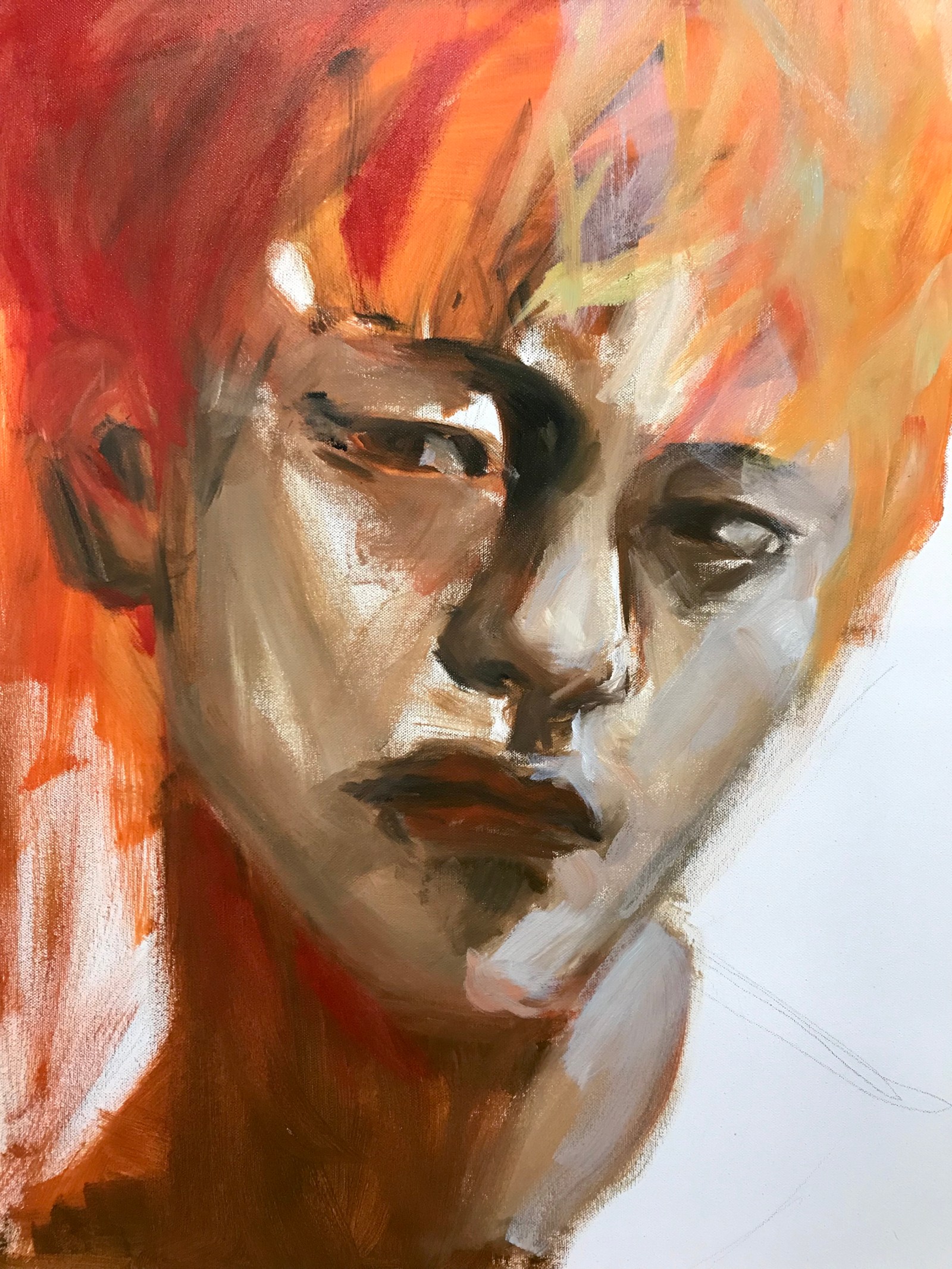 Orange hair