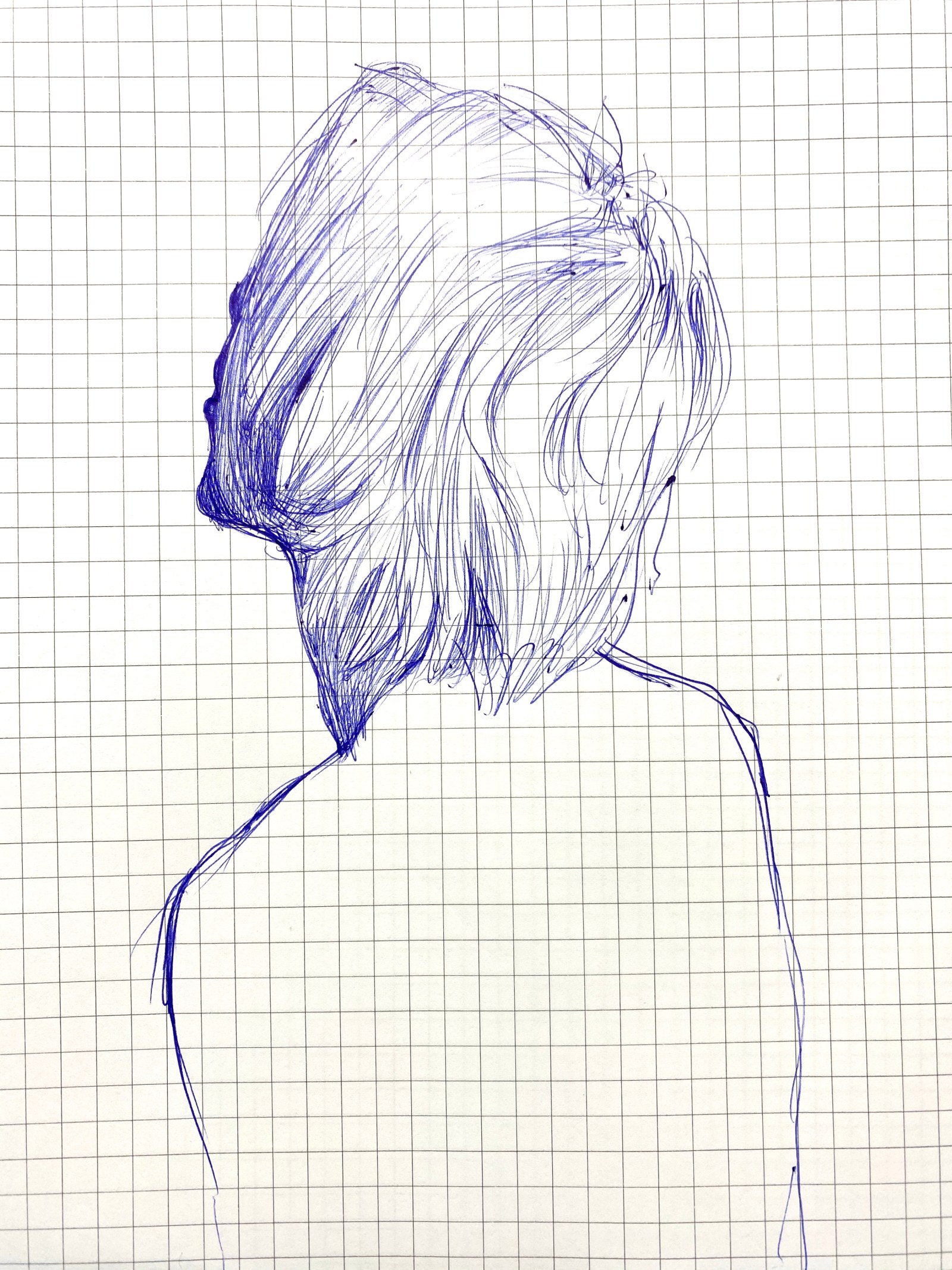 sight of his back
